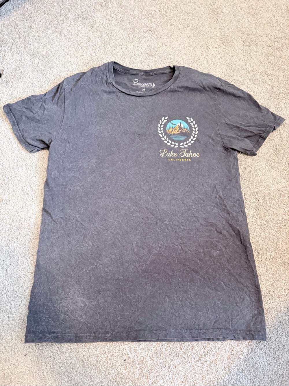 Lake Tahoe Graphic Tee - Charcoal